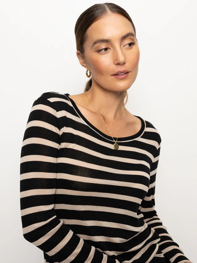 Femme Crew Stripe Tee - The Posh Loft