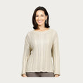 Load image into Gallery viewer, Gold Cable Knit Sweater - The Posh Loft
