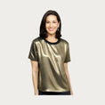 Load image into Gallery viewer, Gold Metallic Tee - The Posh Loft
