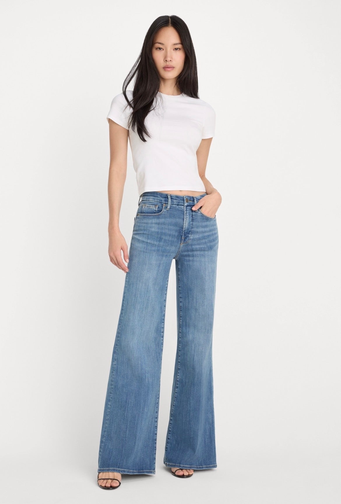 Good Waist Palazzo Jeans - The Posh Loft
