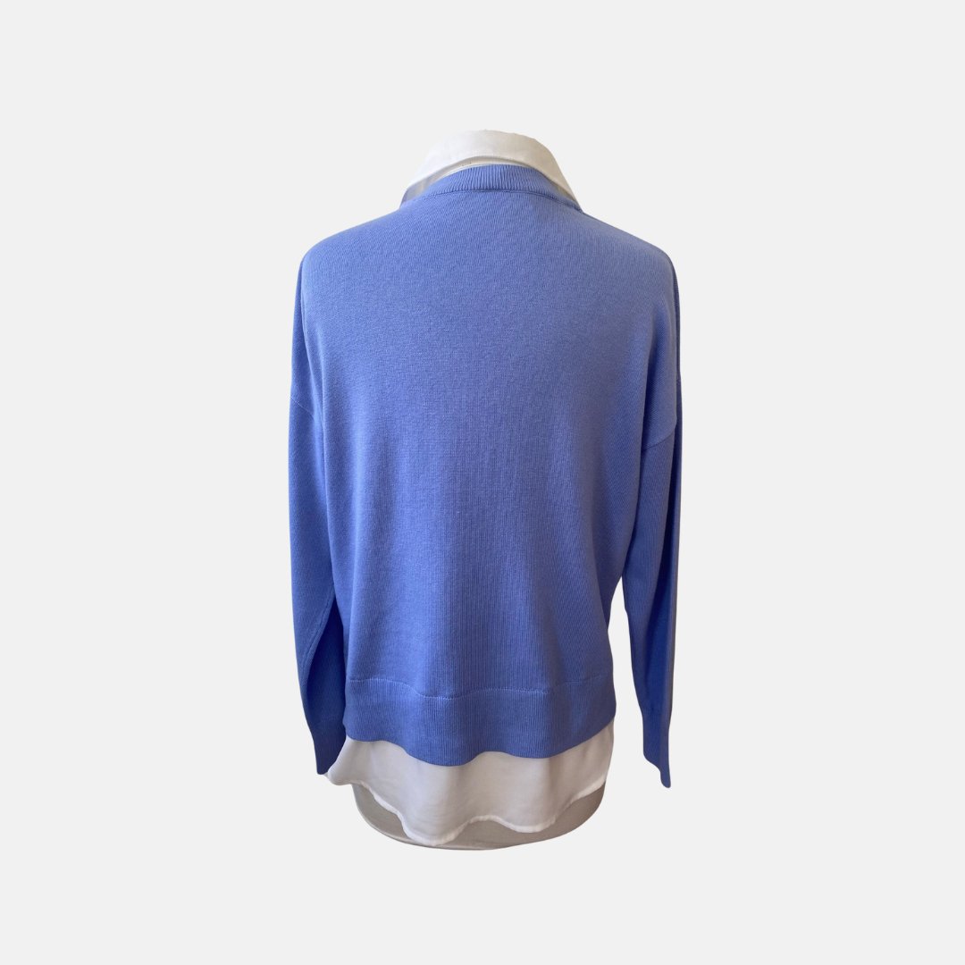 Iris Layered V - Neck Sweater - The Posh Loft