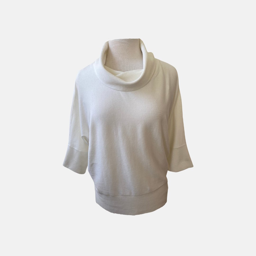 Ivory Dolman Sleeve Sweater - The Posh Loft