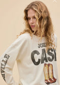 Load image into Gallery viewer, Johnny Cash 1932 Boots Merch Long Sleeve Tee - The Posh Loft
