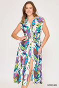 Load image into Gallery viewer, Leaf Print Collared Midi Dress - The Posh Loft
