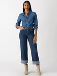 Load image into Gallery viewer, Luna Cuffed Standard Rise Jeans - The Posh Loft
