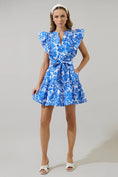 Load image into Gallery viewer, Magee Floral Ruffle Mini Dress - The Posh Loft
