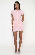 Load image into Gallery viewer, Offshore Skirt Taffy Pink Knit - The Posh Loft
