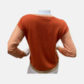 Load image into Gallery viewer, Peach Color Block Sweater - The Posh Loft
