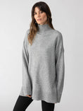 Load image into Gallery viewer, Perfect Tunic Sweater Heather Ash - The Posh Loft
