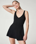Load image into Gallery viewer, Pique Shaping Plunge Swim Dress - The Posh Loft
