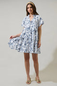 Load image into Gallery viewer, Renzo Toile Pallas Poplin Tiered Mini Dress - The Posh Loft
