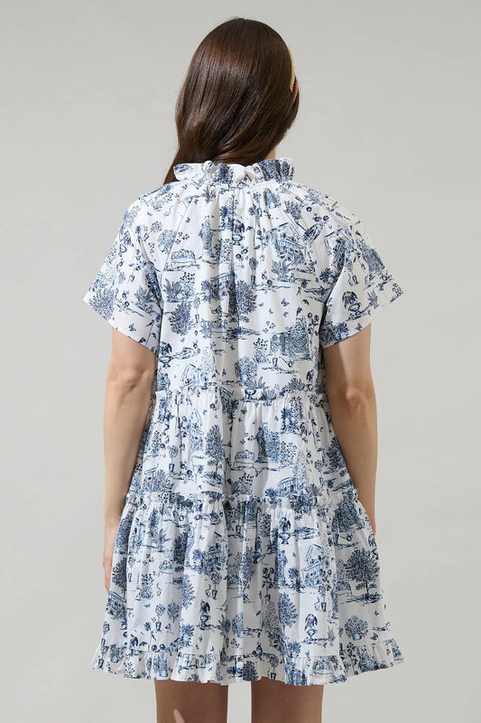 Renzo Toile Pallas Poplin Tiered Mini Dress - The Posh Loft