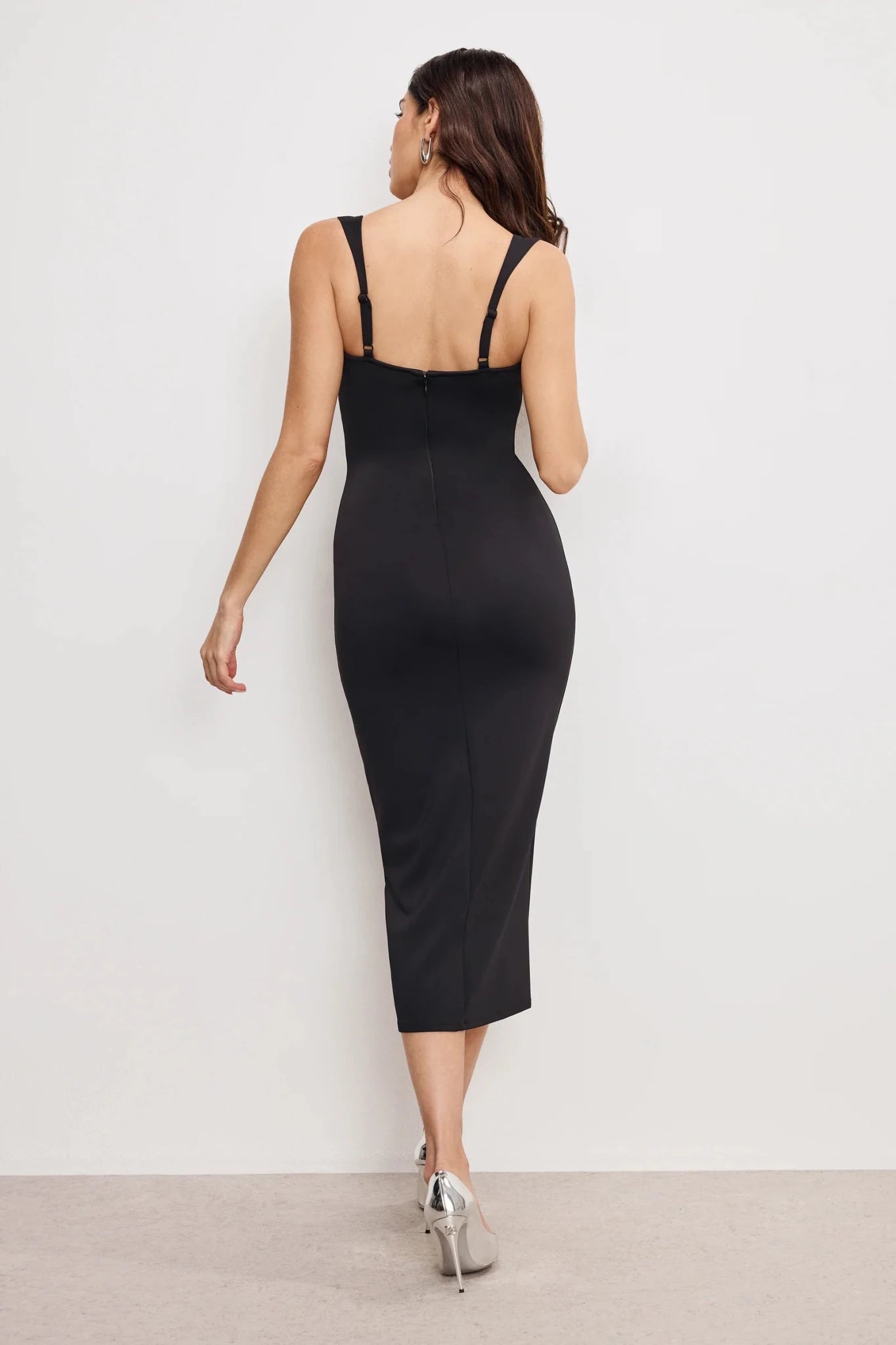 Womens | Good American | Scuba Sweetheart Midi Dress | L Womens | Good American | Scuba Sweetheart Midi Dress | L
