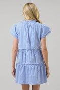 Load image into Gallery viewer, Sherah Striped Empire Tiered Mini Dress - The Posh Loft
