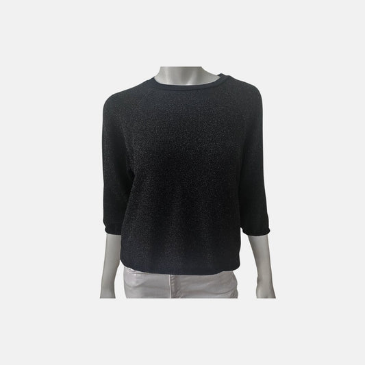 Shimmer Crewneck Blouse - The Posh Loft