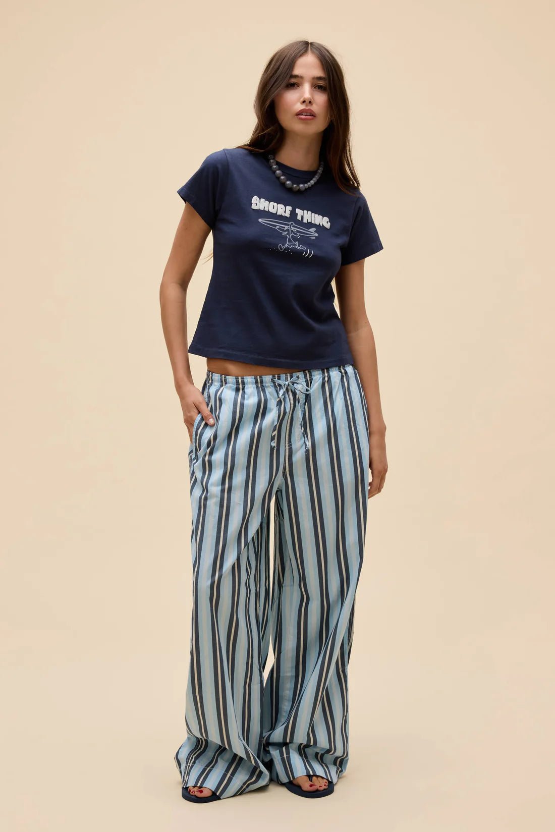 Shore Thing Vintage Tee - Vintage Navy - The Posh Loft