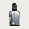 Load image into Gallery viewer, Silver Metallic Tee - The Posh Loft
