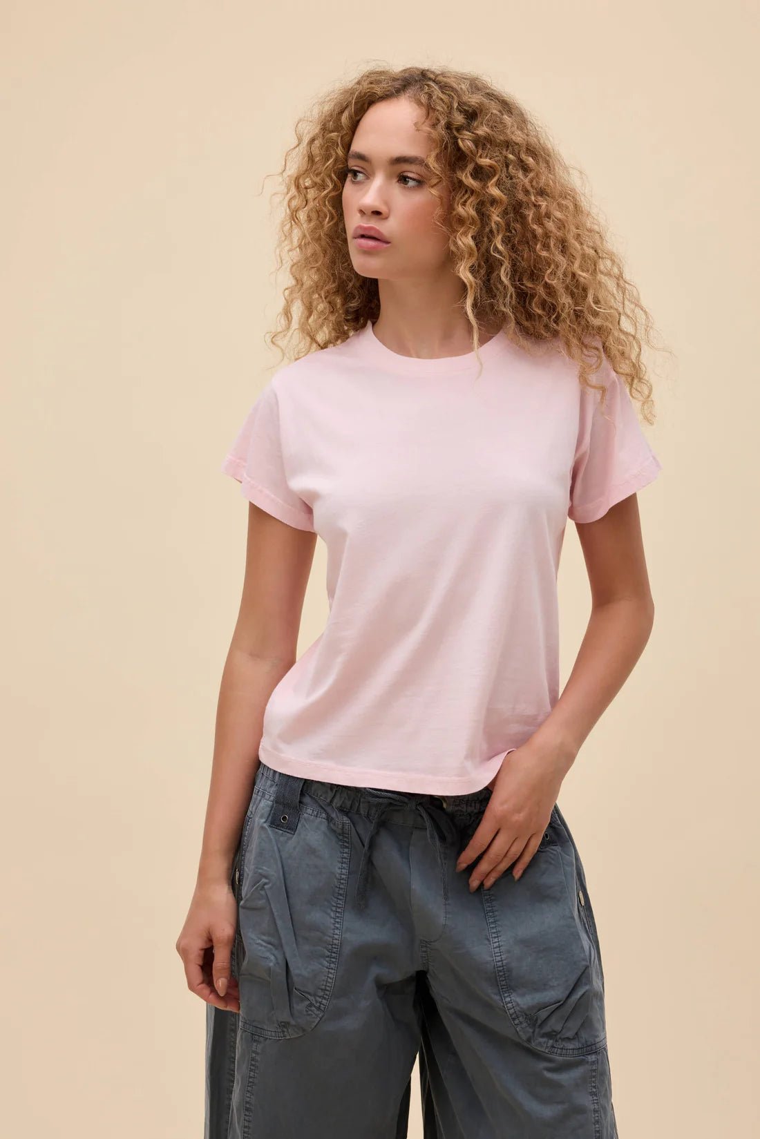 Solid Solo Tee Ballet Pink - The Posh Loft