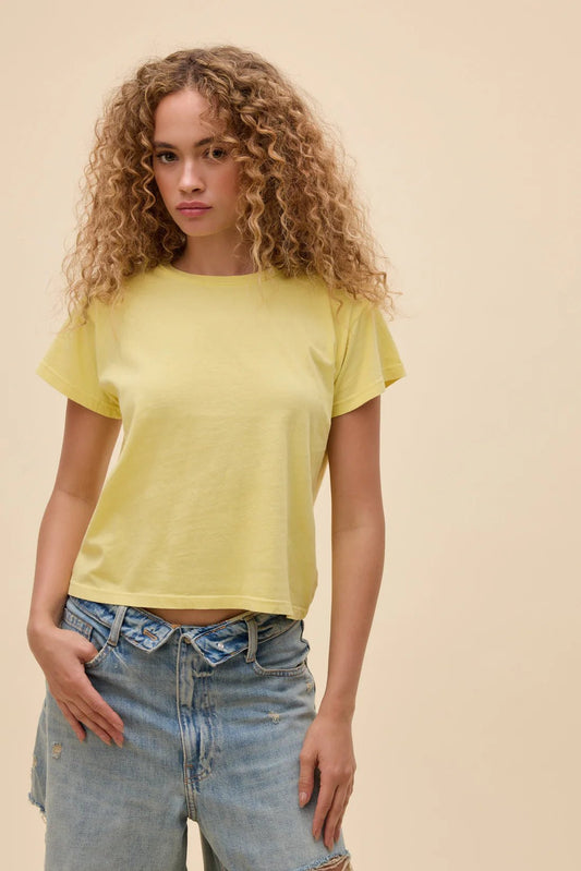 Solid Solo Tee Lemon - The Posh Loft