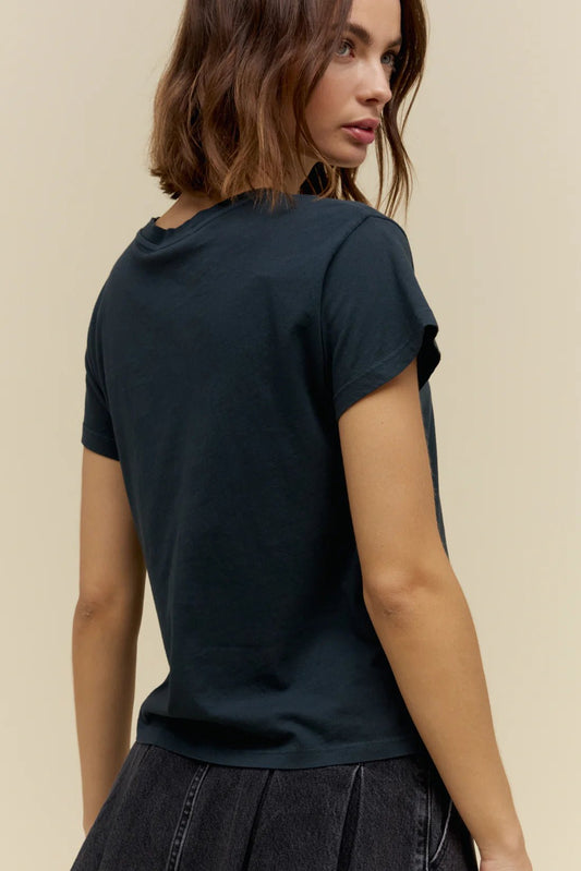 Solid Solo Tee Vintage Black - The Posh Loft