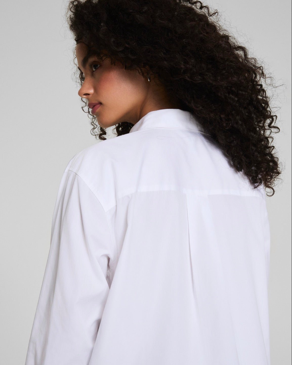 SPANX Poplin Oversized Button Up Shirt - The Posh Loft
