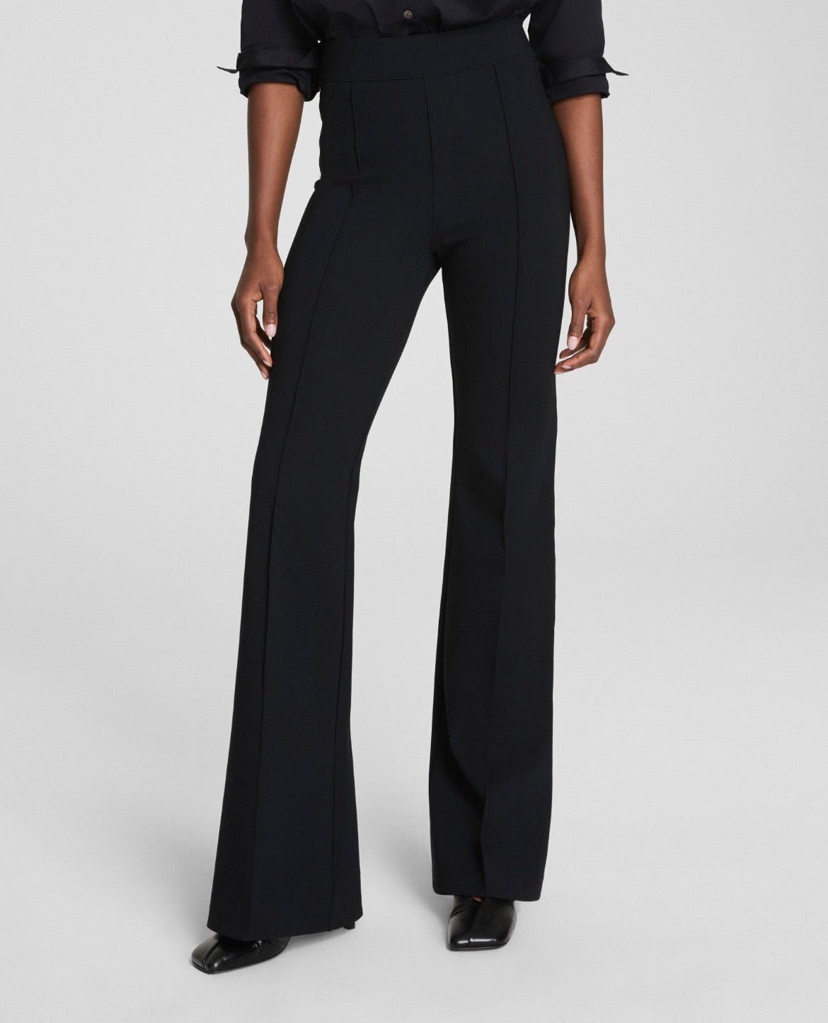 SPANX Super Smooth Perfect Fit Ponte Flare Pant PETITE - The Posh Loft