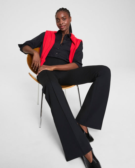 SPANX Super Smooth Perfect Fit Ponte Flare Pant PETITE - The Posh Loft
