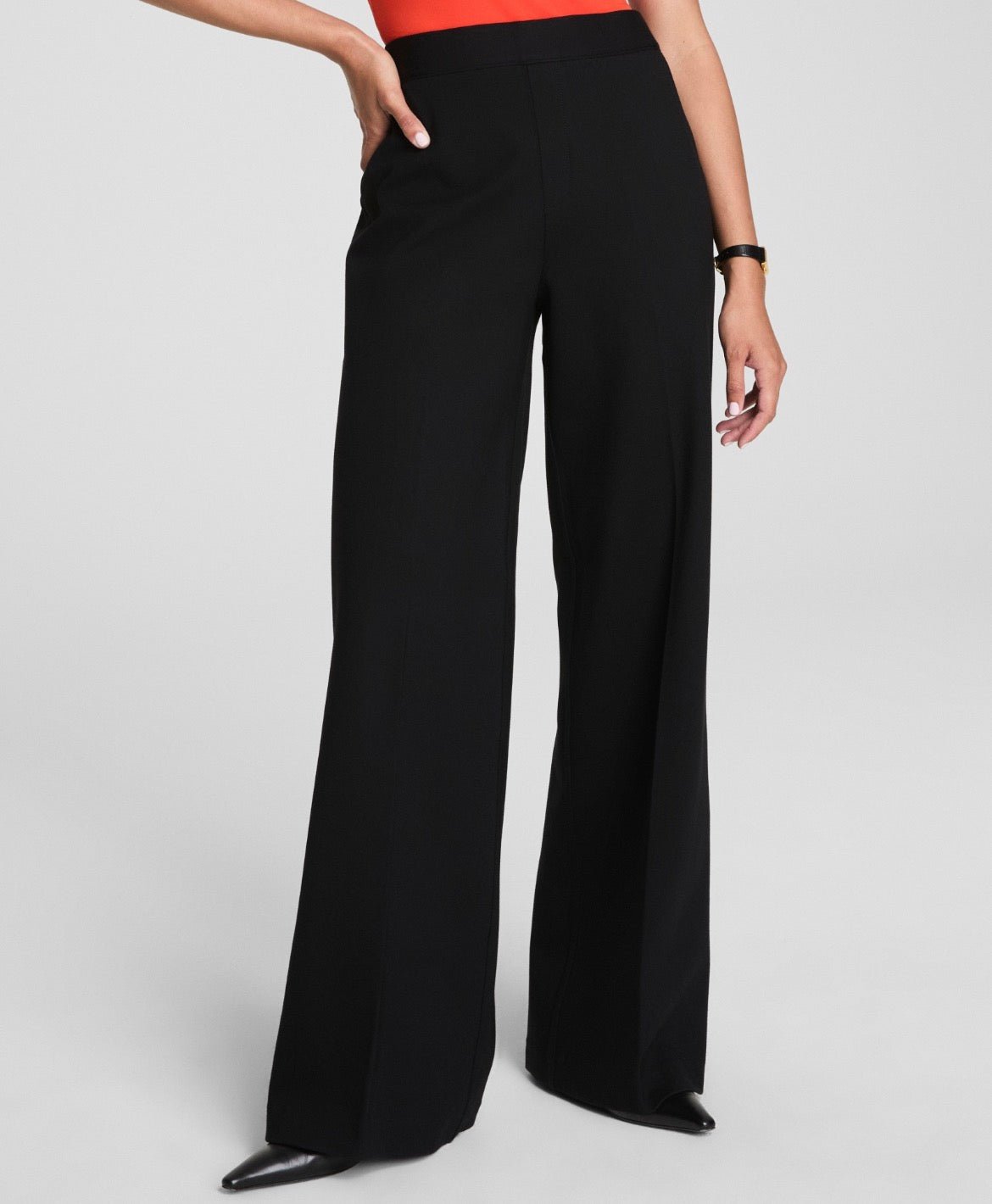 SPANX Super Smooth Perfect Fit Ponte Wide Leg Pant - The Posh Loft