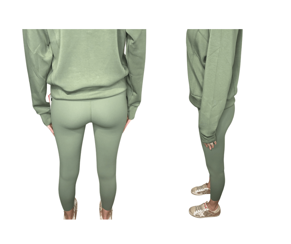 SPANXshape™ Booty Boost® 7/8 Leggings in Eucalyptus - The Posh Loft
