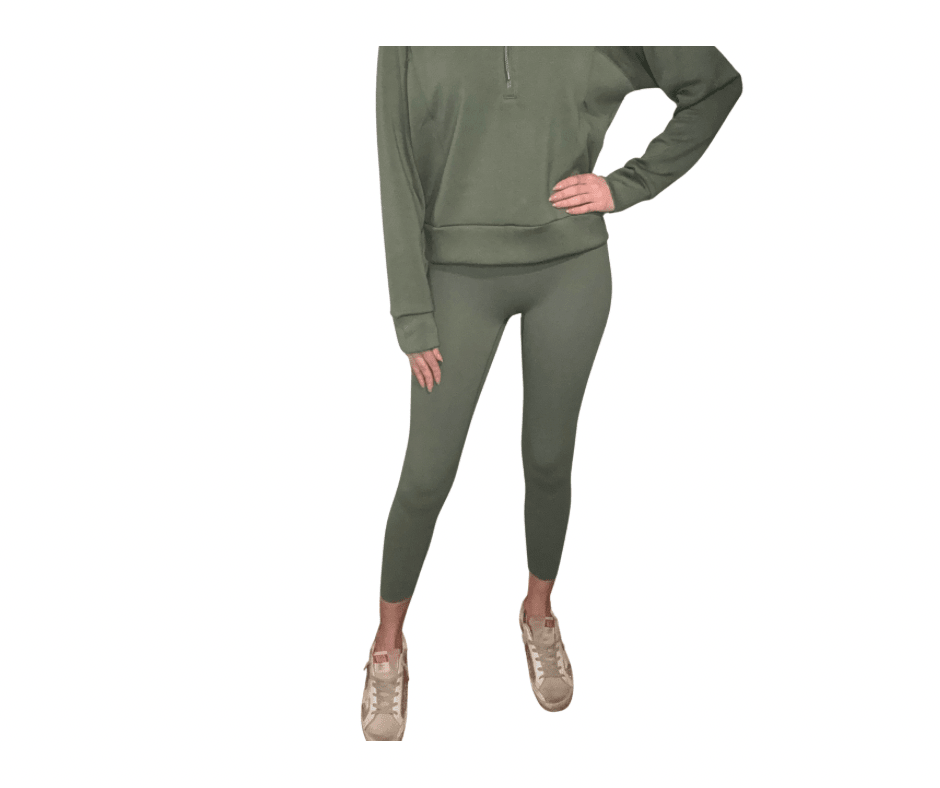 SPANXshape™ Booty Boost® 7/8 Leggings in Eucalyptus - The Posh Loft