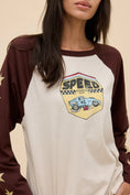 Load image into Gallery viewer, Speed Racer Oversized Raglan Long Sleeve - The Posh Loft
