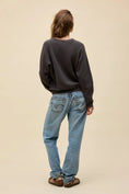 Load image into Gallery viewer, Stevie Nicks Orchid Bouquet Vintage Raglan Sweatshirt - The Posh Loft
