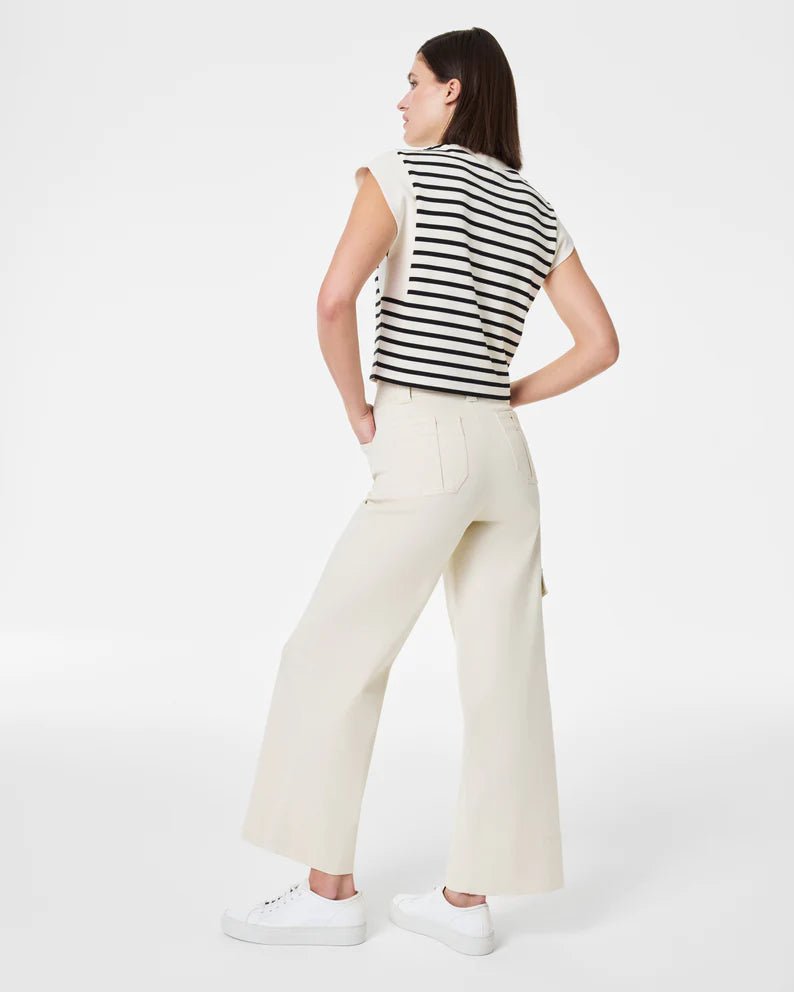 Stretch Twill Cropped Trouser - The Posh Loft