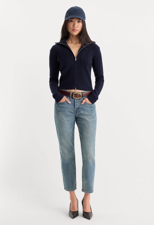 The Cable Zip Up - The Posh Loft