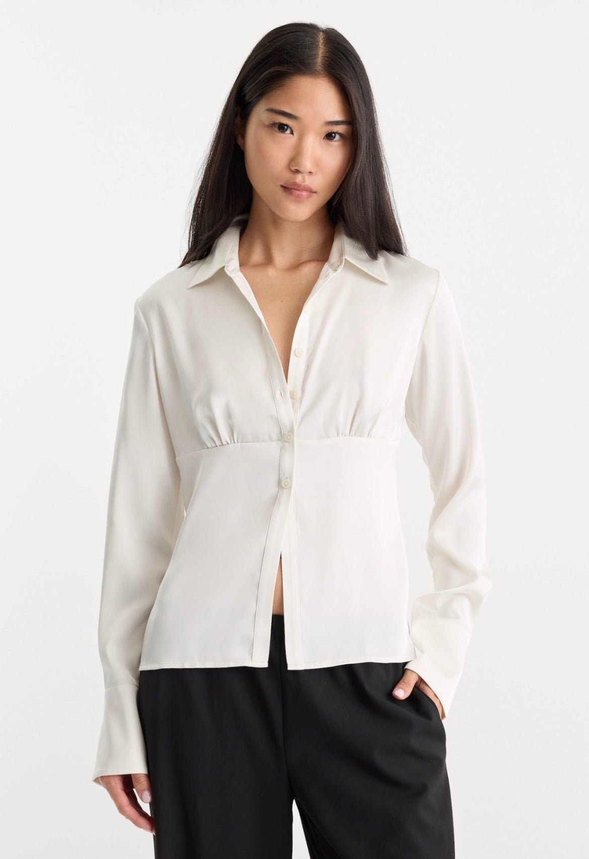 The Satin Femme Shirt - The Posh Loft