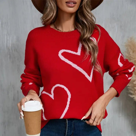 Valentine's Day Heart Pullover - The Posh Loft