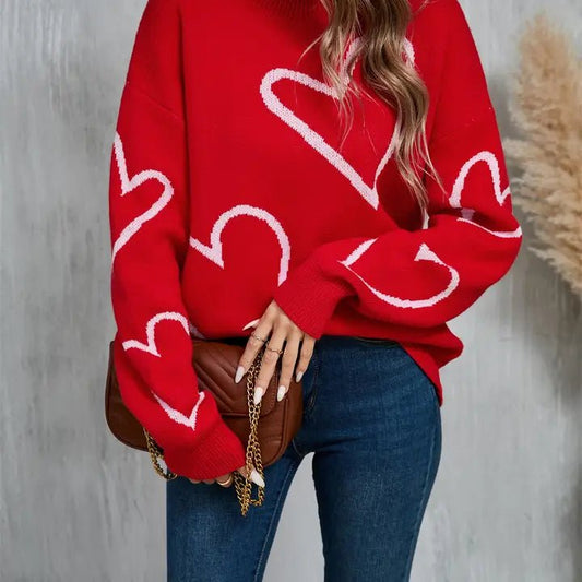 Valentine's Day Heart Pullover - The Posh Loft