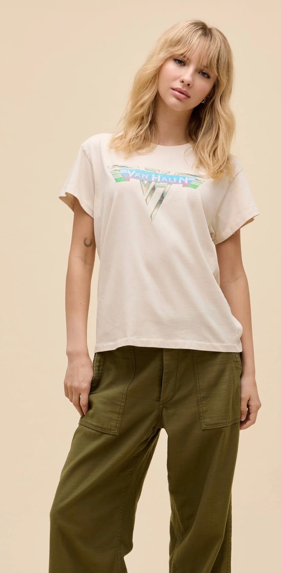 Van Halen Glitter Logo Tee - The Posh Loft