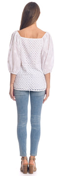 Load image into Gallery viewer, Betty Rouched Shoulder Top - The Posh Loft

