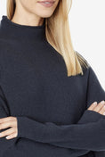 Load image into Gallery viewer, Cozy Yarn Mock Neck Bat Wing Sweater - The Posh Loft
