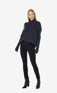 Load image into Gallery viewer, Cozy Yarn Mock Neck Bat Wing Sweater - The Posh Loft
