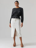 Load image into Gallery viewer, Denim Midi Skirt - The Posh Loft
