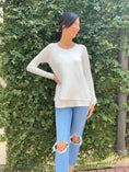 Load image into Gallery viewer, Double Front Ruffle Long Sleeve Tee - The Posh Loft
