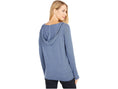 Load image into Gallery viewer, Draw The Line Two Tone Mini Stripe Pullover Hoodie - The Posh Loft
