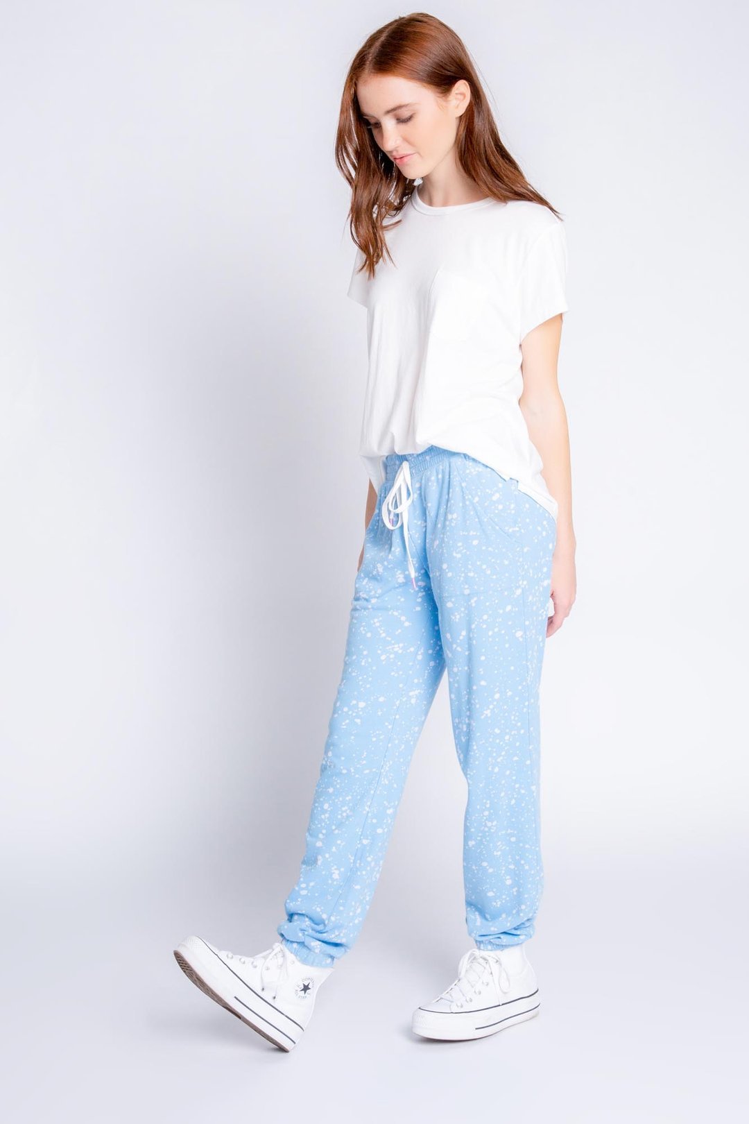 Flick Of A Brush Banded Pant - The Posh Loft