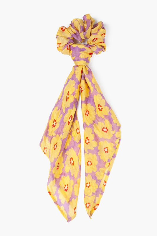 Floral 2-in-1 Hair Scrunchie - The Posh Loft