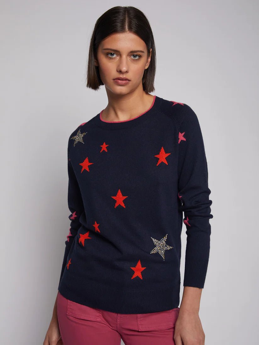 Intarsia Stars Sweater - The Posh Loft