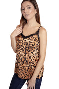 Load image into Gallery viewer, Leopard Print Lace Cami - The Posh Loft
