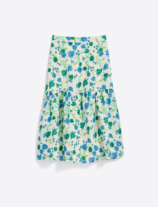 Midi Skirt in Linen - The Posh Loft