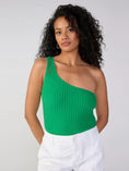 Load image into Gallery viewer, One Shoulder Rib Tank - The Posh Loft
